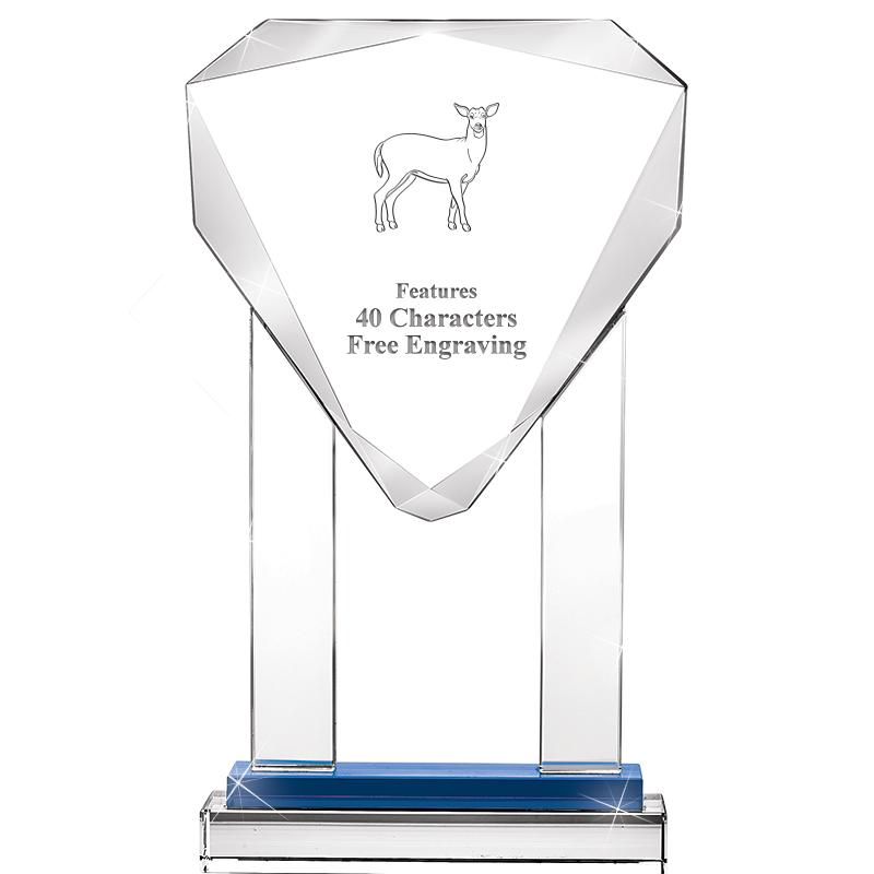 10"RISING NOBLE GEM CRSTL BLUE