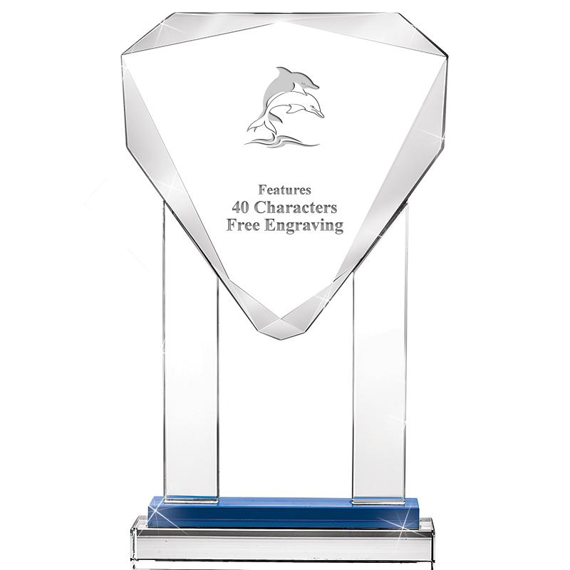 10"RISING NOBLE GEM CRSTL BLUE