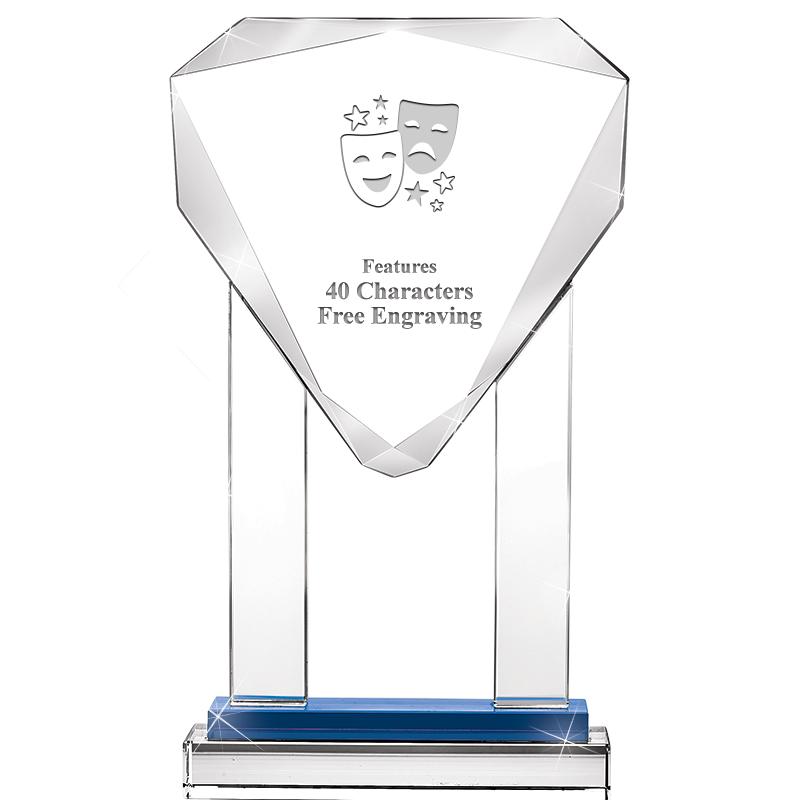 10"RISING NOBLE GEM CRSTL BLUE