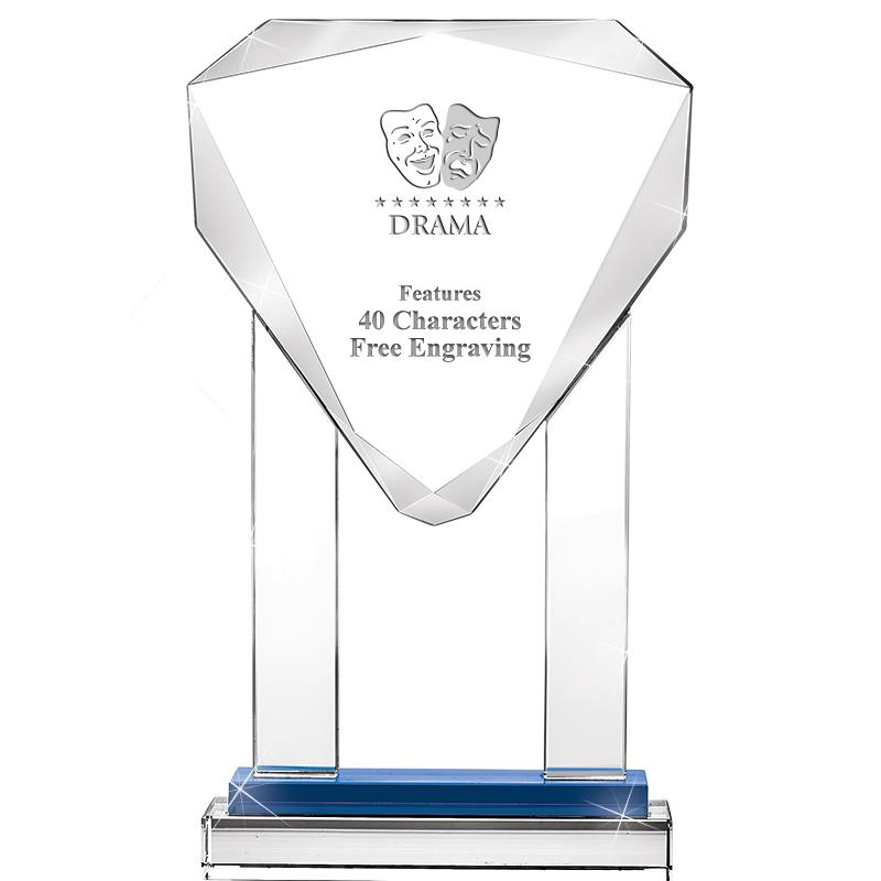 10"RISING NOBLE GEM CRSTL BLUE