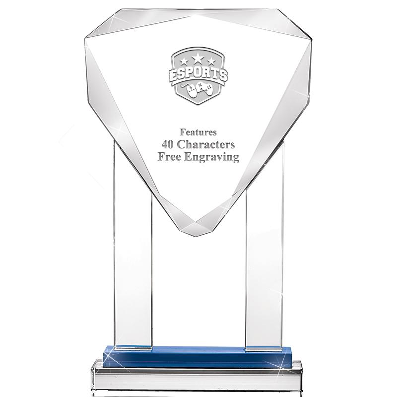 10"RISING NOBLE GEM CRSTL BLUE