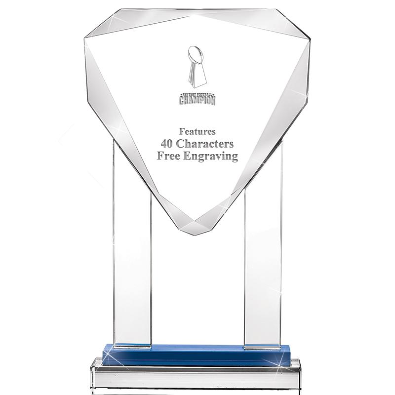 10"RISING NOBLE GEM CRSTL BLUE