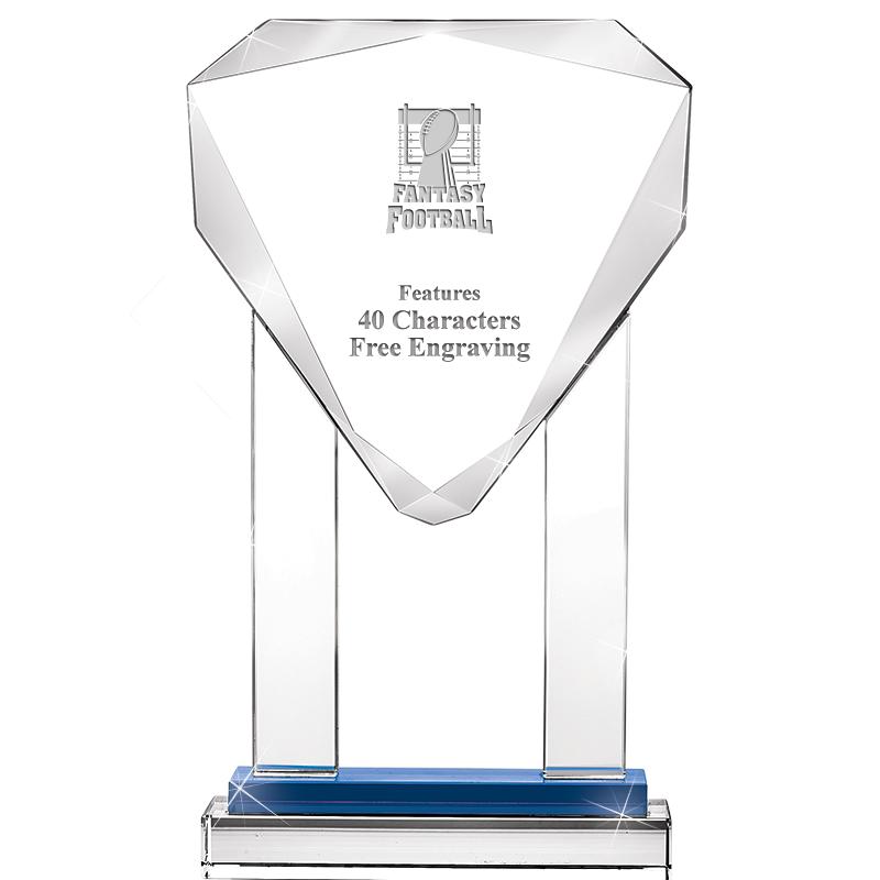 10"RISING NOBLE GEM CRSTL BLUE