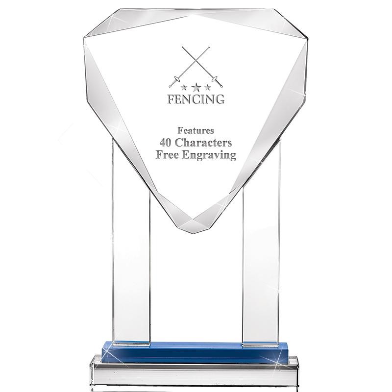 10"RISING NOBLE GEM CRSTL BLUE