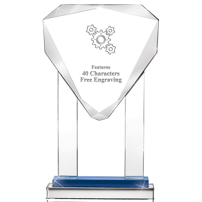 10"RISING NOBLE GEM CRSTL BLUE