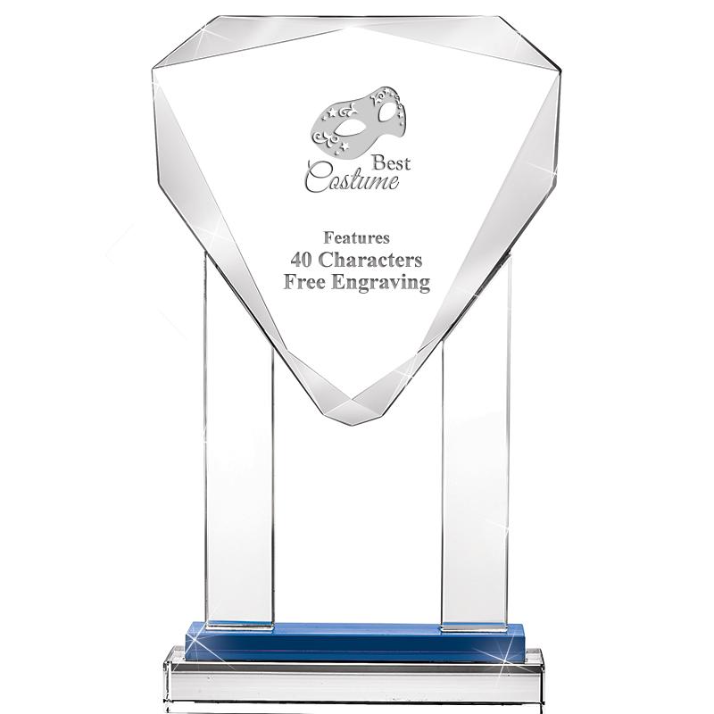 10"RISING NOBLE GEM CRSTL BLUE