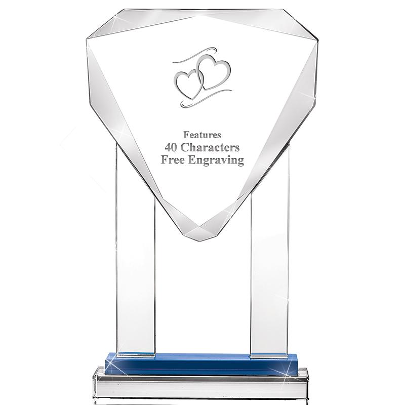 10"RISING NOBLE GEM CRSTL BLUE