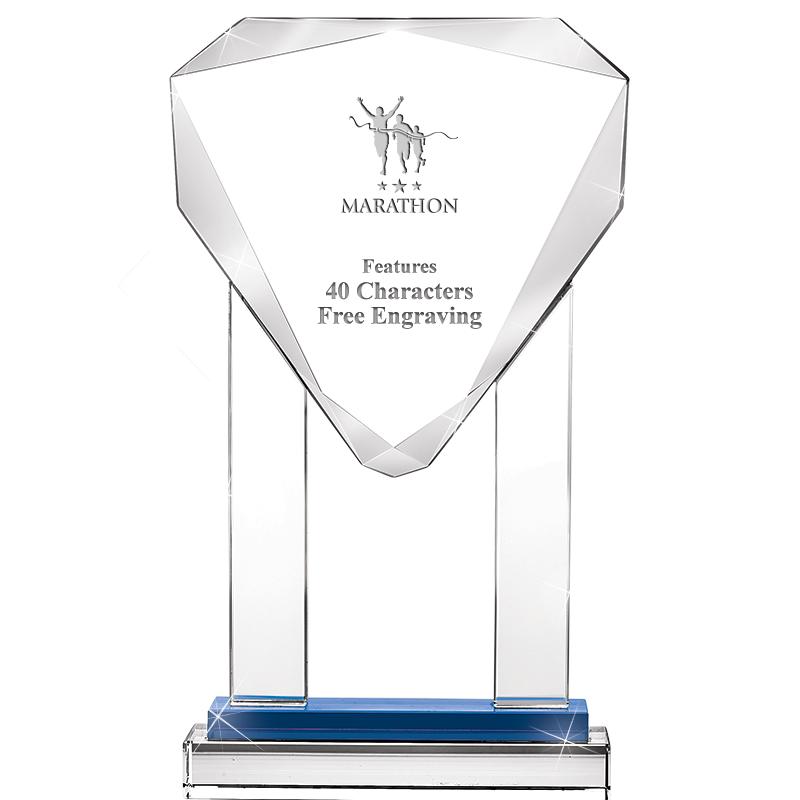 10"RISING NOBLE GEM CRSTL BLUE