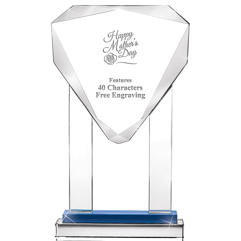 10"RISING NOBLE GEM CRSTL BLUE