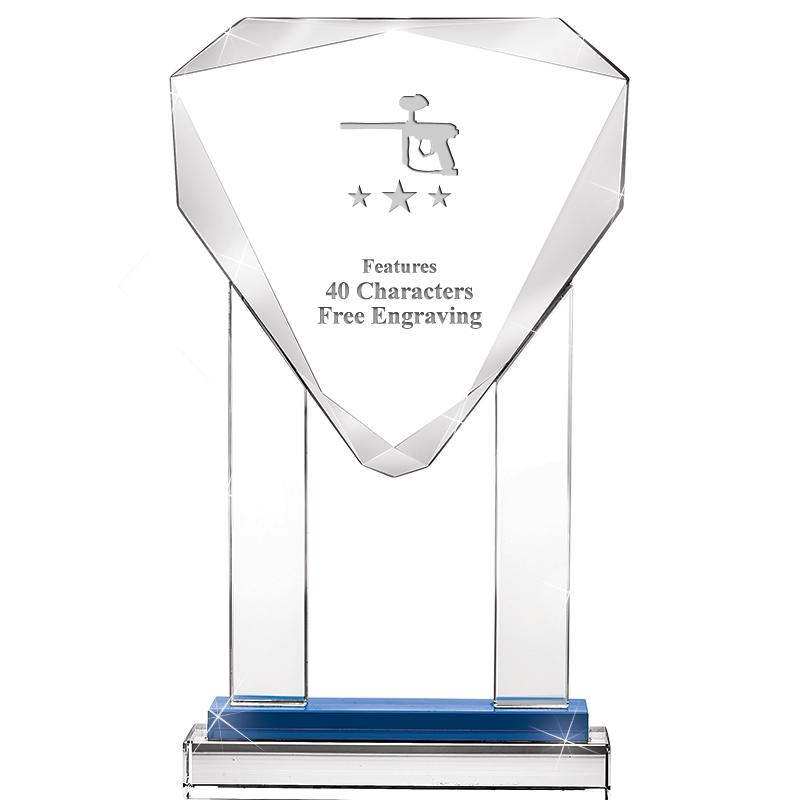 10"RISING NOBLE GEM CRSTL BLUE