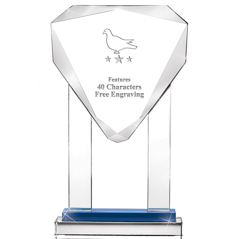 10"RISING NOBLE GEM CRSTL BLUE