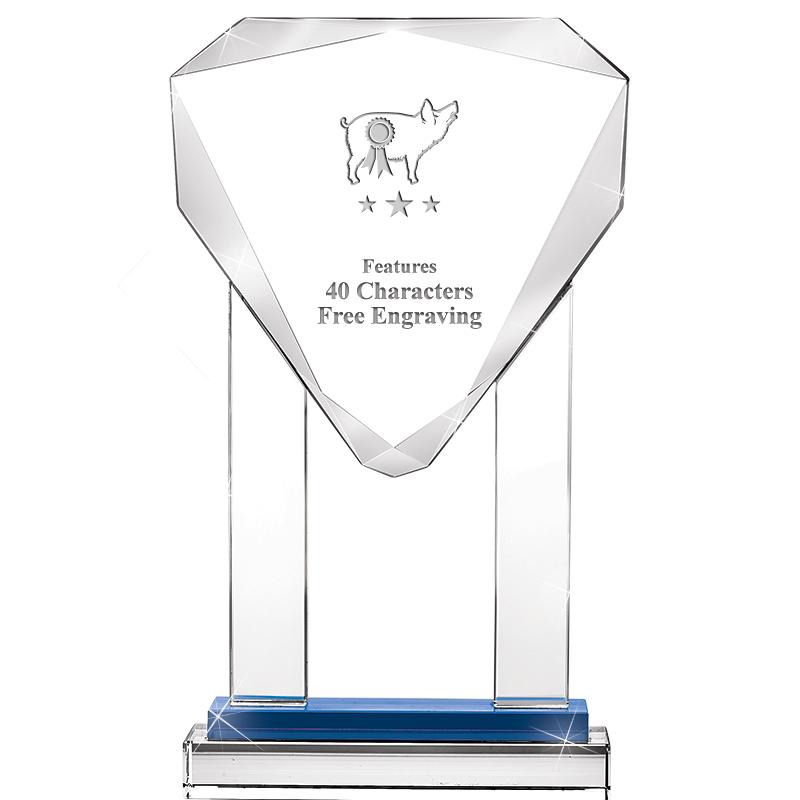 10"RISING NOBLE GEM CRSTL BLUE