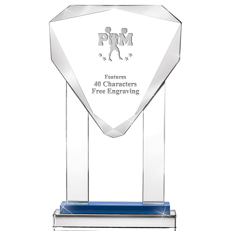 10"RISING NOBLE GEM CRSTL BLUE