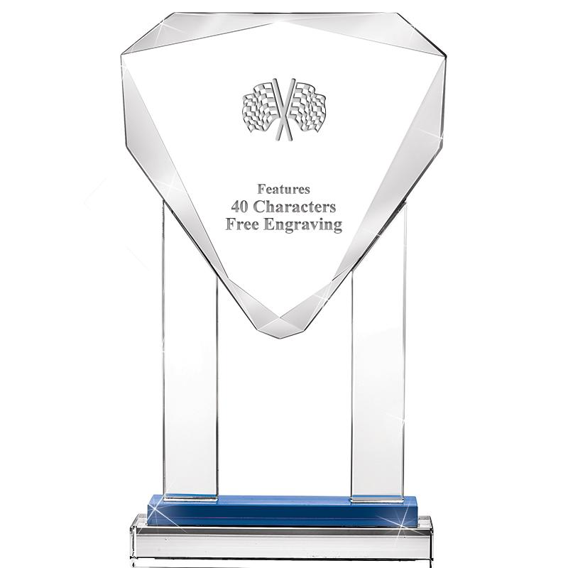 10"RISING NOBLE GEM CRSTL BLUE