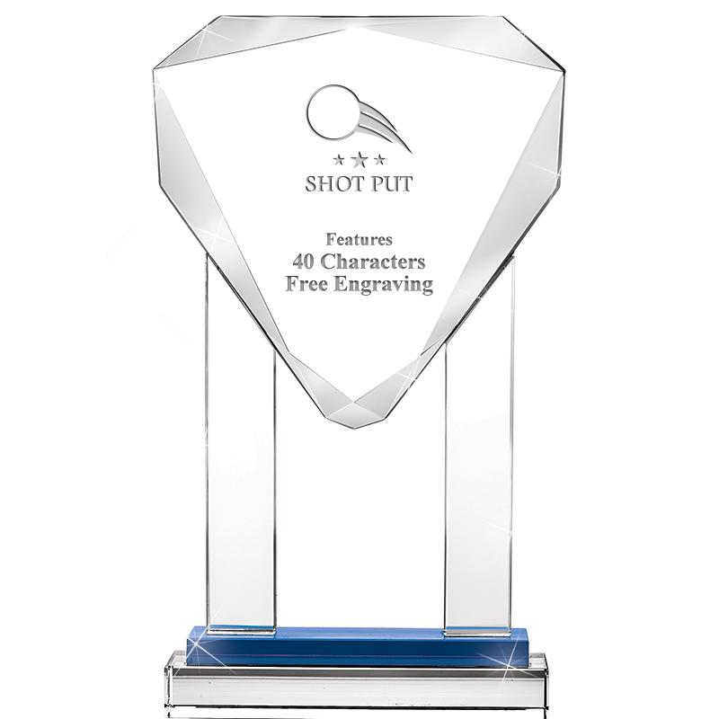 10"RISING NOBLE GEM CRSTL BLUE