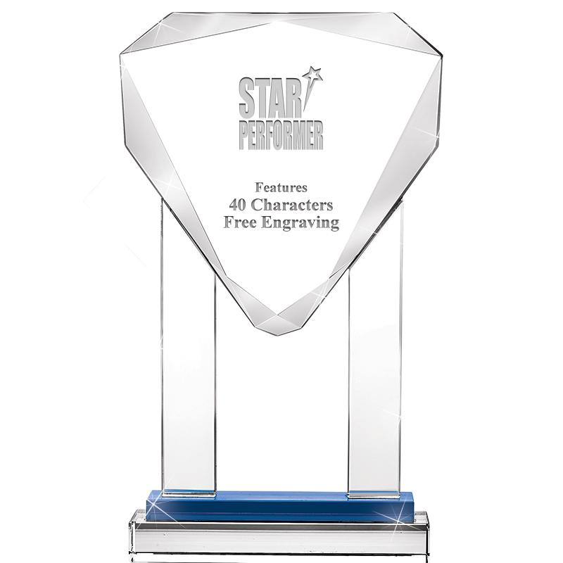 10"RISING NOBLE GEM CRSTL BLUE