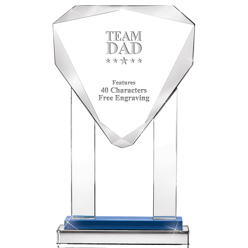 10"RISING NOBLE GEM CRSTL BLUE