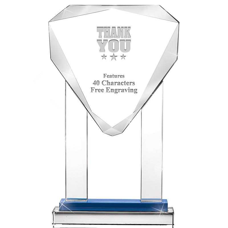 10"RISING NOBLE GEM CRSTL BLUE