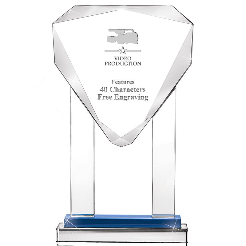 10"RISING NOBLE GEM CRSTL BLUE