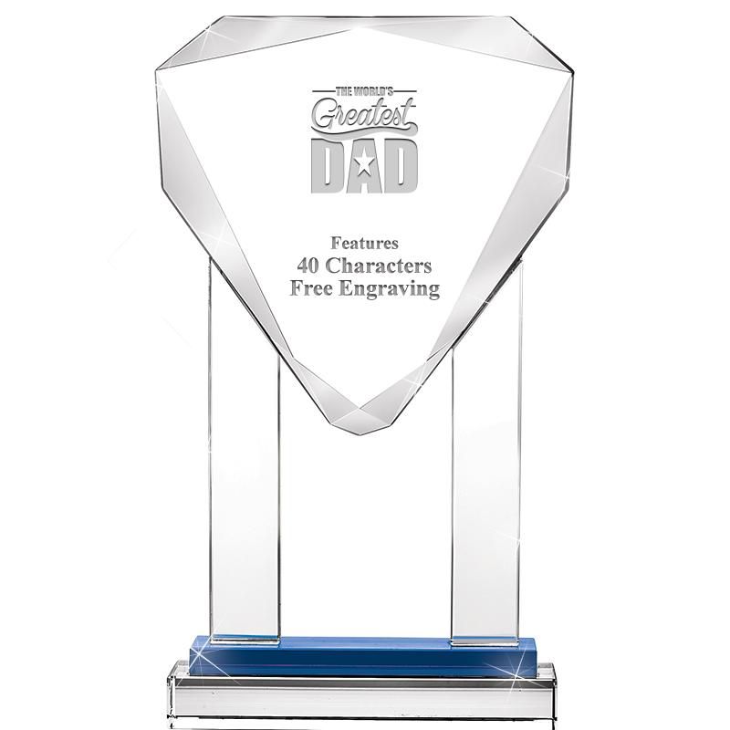 10"RISING NOBLE GEM CRSTL BLUE