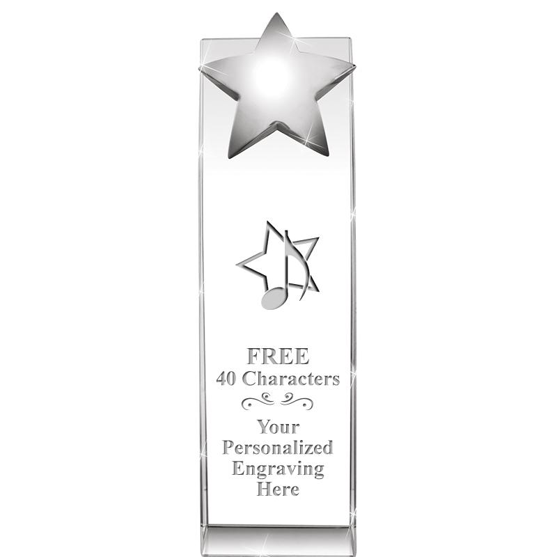 9.5"RECOGNITION CRYSTAL TOWER