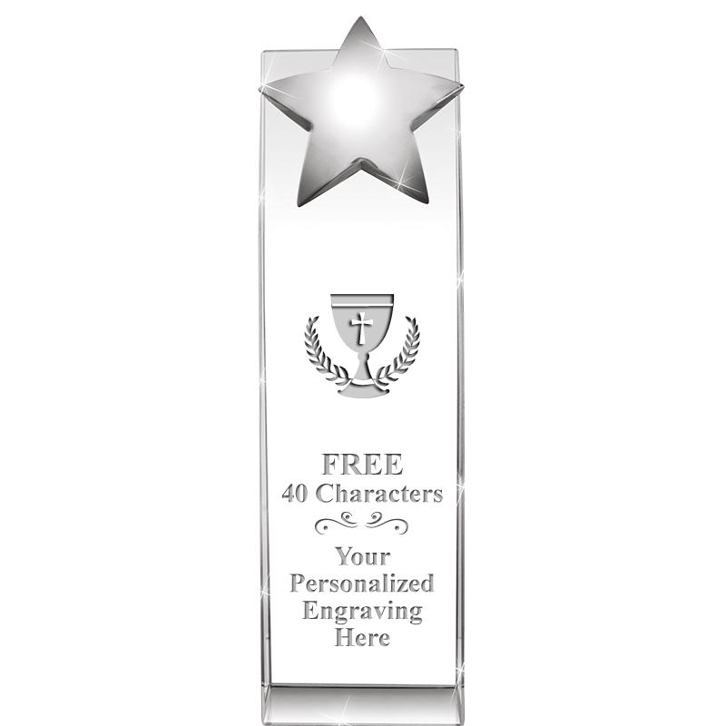 9.5"RECOGNITION CRYSTAL TOWER