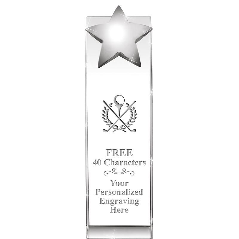 9.5"RECOGNITION CRYSTAL TOWER
