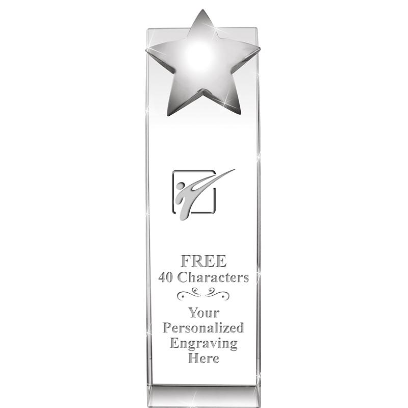 9.5"RECOGNITION CRYSTAL TOWER