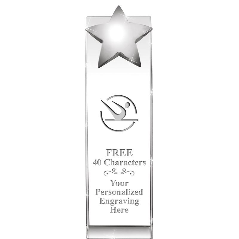 9.5"RECOGNITION CRYSTAL TOWER