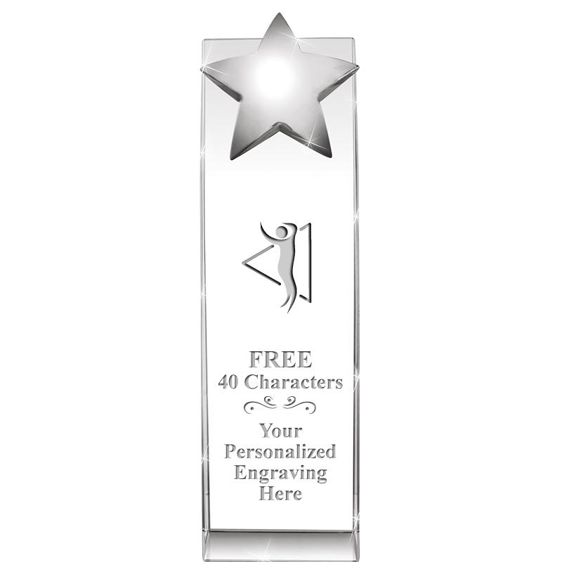 9.5"RECOGNITION CRYSTAL TOWER