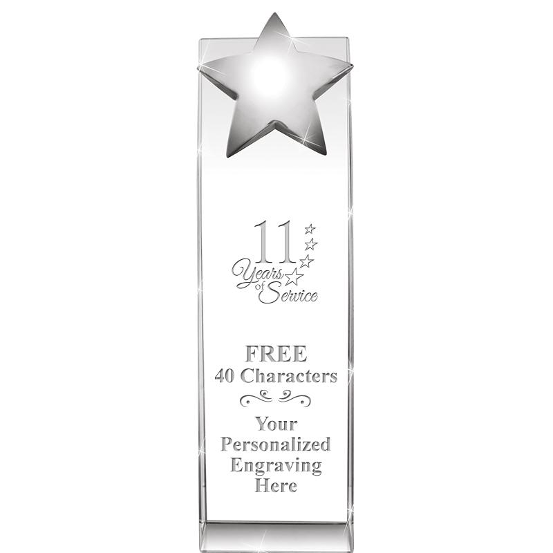 9.5"RECOGNITION CRYSTAL TOWER