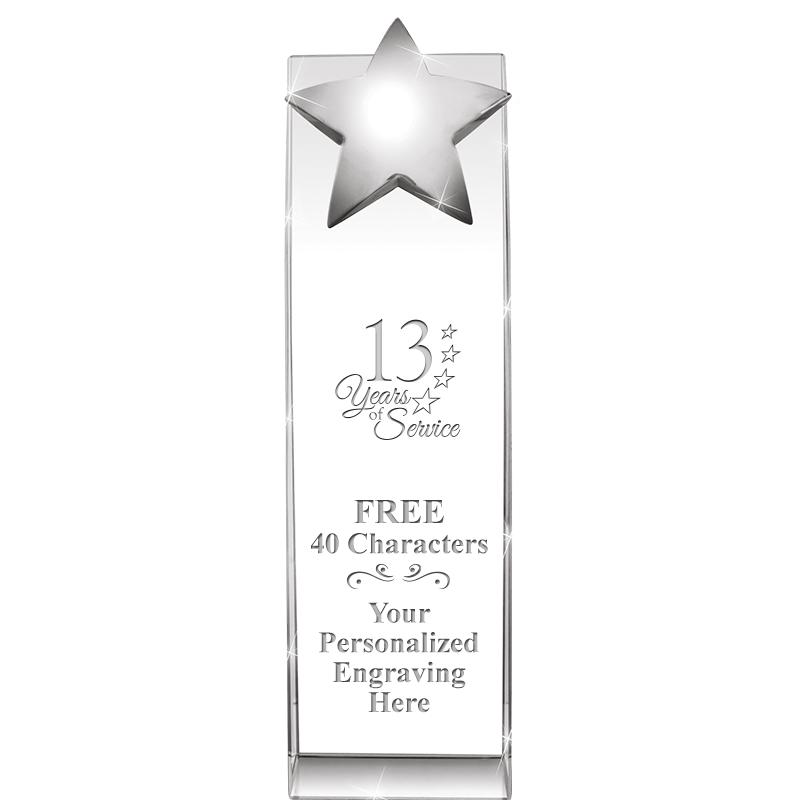 9.5"RECOGNITION CRYSTAL TOWER