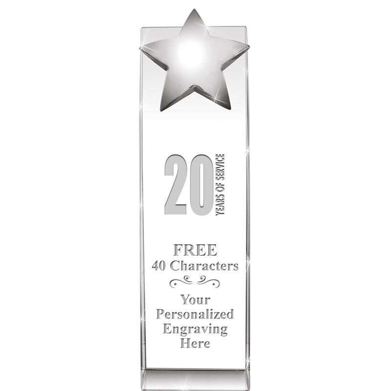 9.5"RECOGNITION CRYSTAL TOWER