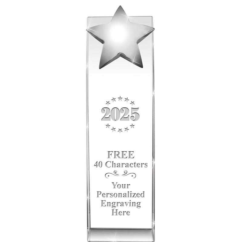 9.5"RECOGNITION CRYSTAL TOWER