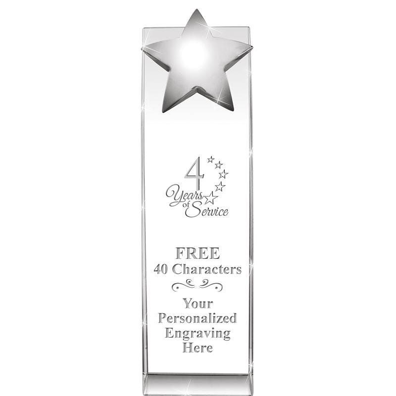 9.5"RECOGNITION CRYSTAL TOWER