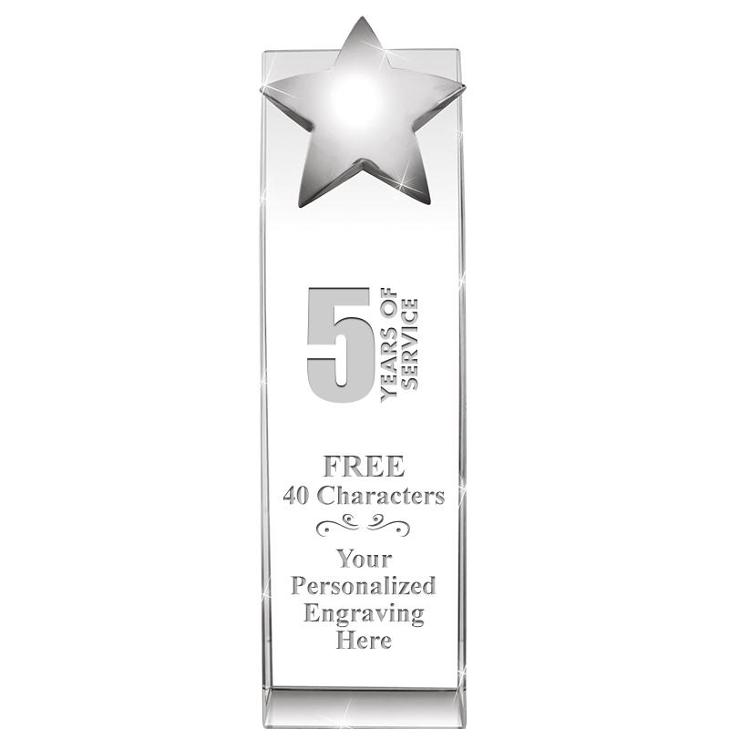 9.5"RECOGNITION CRYSTAL TOWER