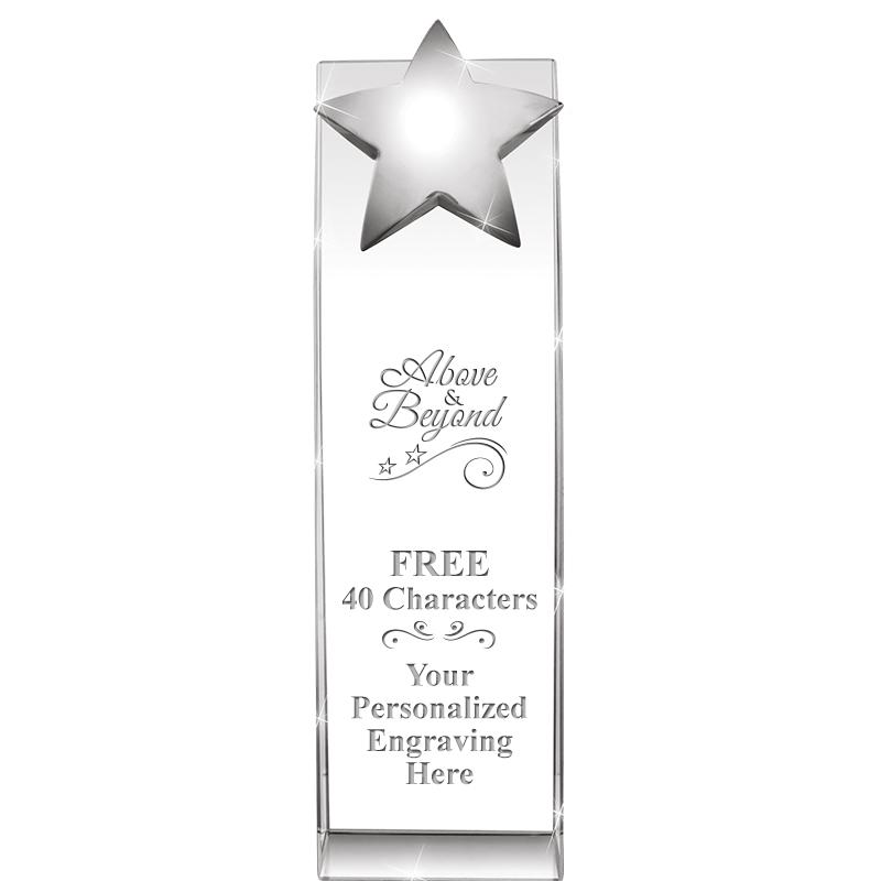 9.5"RECOGNITION CRYSTAL TOWER