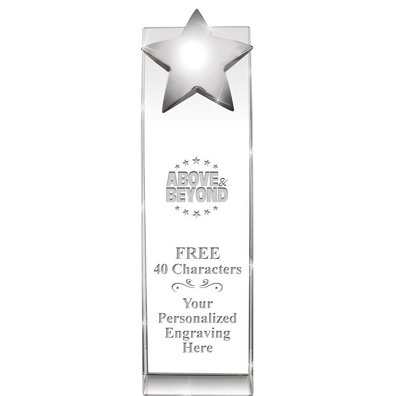 9.5"RECOGNITION CRYSTAL TOWER