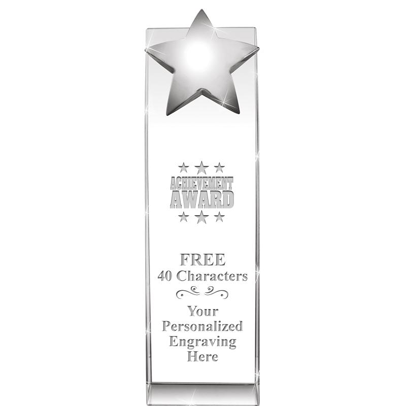 9.5"RECOGNITION CRYSTAL TOWER