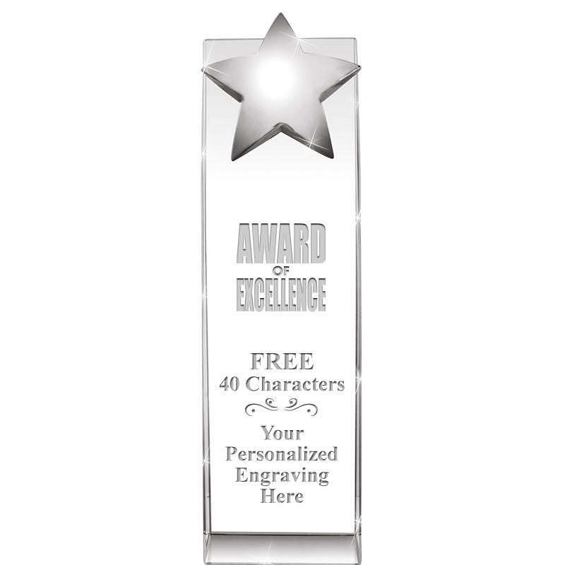 9.5"RECOGNITION CRYSTAL TOWER