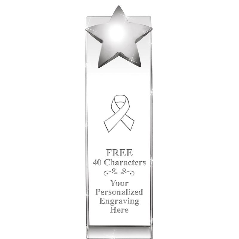 9.5"RECOGNITION CRYSTAL TOWER