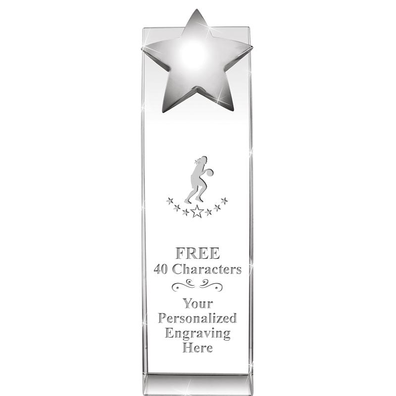 9.5"RECOGNITION CRYSTAL TOWER