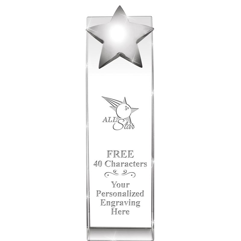 9.5"RECOGNITION CRYSTAL TOWER