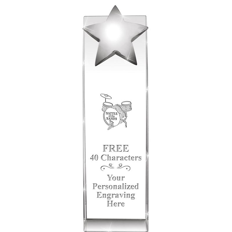 9.5"RECOGNITION CRYSTAL TOWER