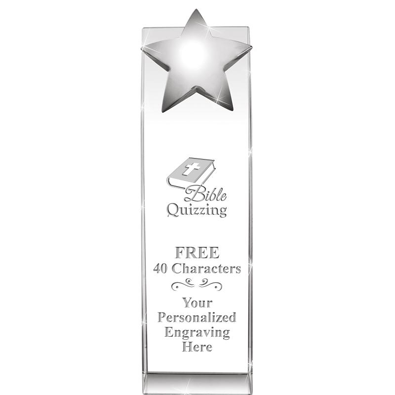 9.5"RECOGNITION CRYSTAL TOWER