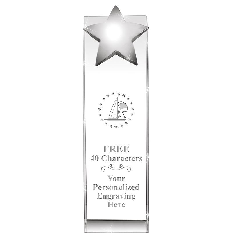 9.5"RECOGNITION CRYSTAL TOWER