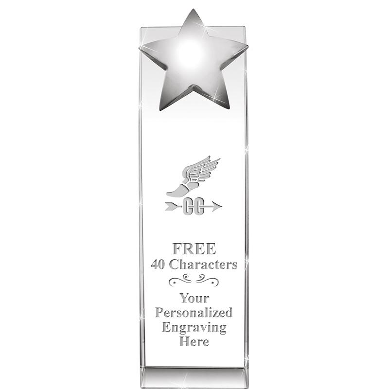 9.5"RECOGNITION CRYSTAL TOWER