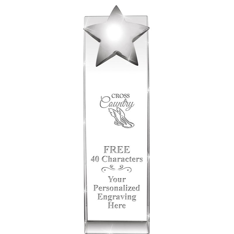 9.5"RECOGNITION CRYSTAL TOWER