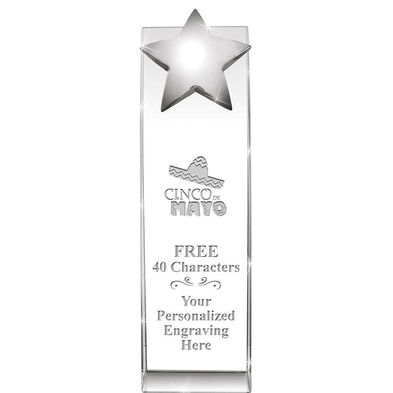 9.5"RECOGNITION CRYSTAL TOWER