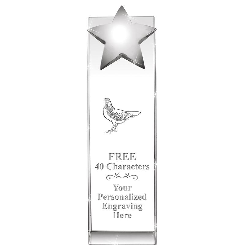 9.5"RECOGNITION CRYSTAL TOWER